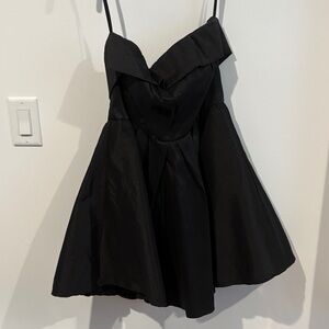 Windsor Black Strapless Fit & Flare Dress | Size L | Cocktail Homecoming Party